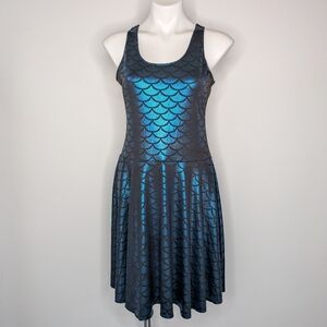 ✨3/$15 Blue Black Scoop Neck Mermaid Dress XL